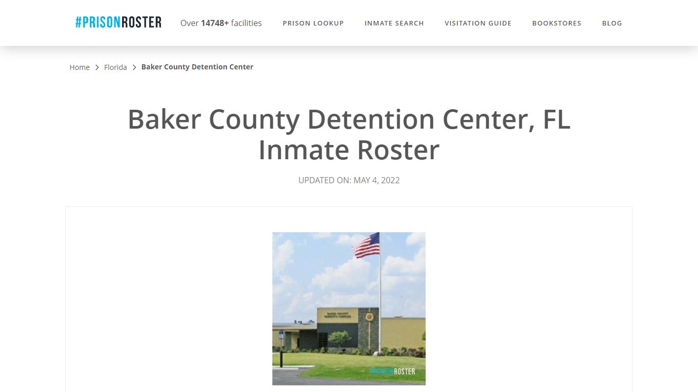 Baker County Detention Center, FL Inmate Roster