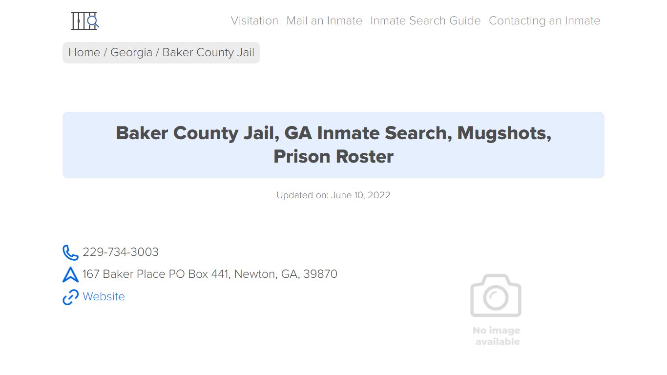 Baker County Jail, GA Inmate Search, Mugshots, Prison Roster